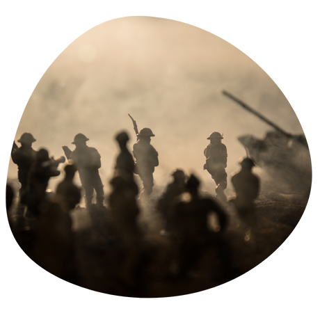 兵士のシルエット